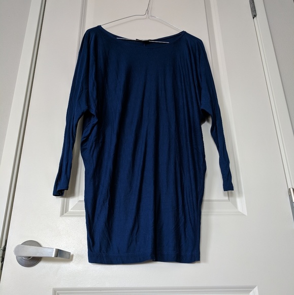⭐Vince Dolman Sleeve Slouchy Blue Top - Picture 5 of 8